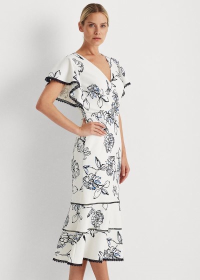 Women's Ralph Lauren Floral Jacquard Dresses | 019523JQD